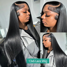 Load image into Gallery viewer, Brazilian-straight-virgin-hair-lace-front-wig-13x6-with-baby-hair-human-hair-wigs