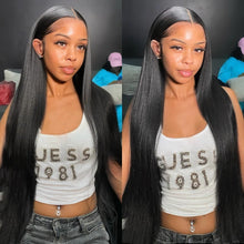 Load image into Gallery viewer, Long-hair-straight-lace-frontal-wigs-13x4-lace-wigs-for-black-women