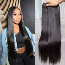 Load image into Gallery viewer, Raw-Hair-Burmese-hair-weaves-straight-hair-bundles-one-donor-top-quality-human-hair-no-tangle-no-shedding