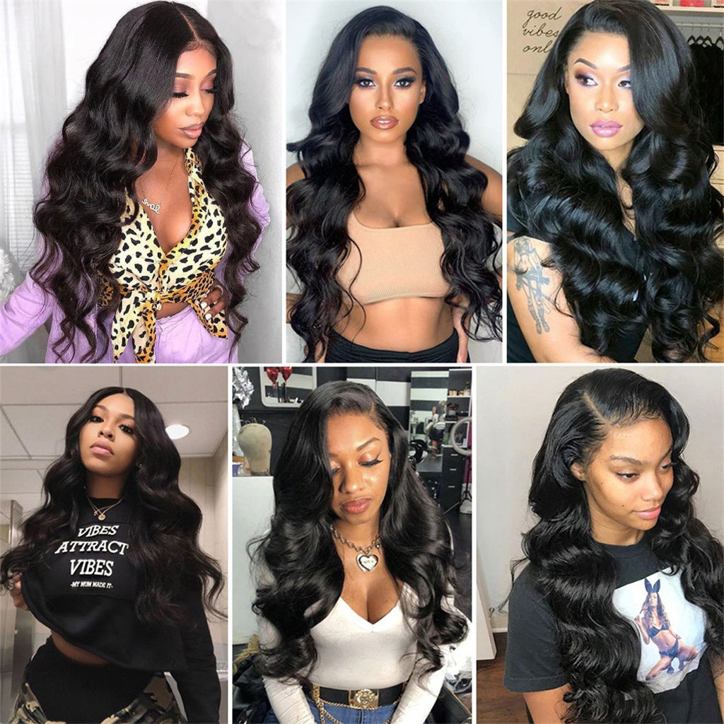 Beauty Forever Body Wave Bob 13x4 Lace Front Wig Human Hair Wigs for  Women,10A Grade 100% Unprocessed Weave Lace Frontal Wigs Natural Hairline  Pre