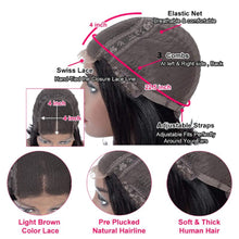 Load image into Gallery viewer, 4x4-bob-closure-wig-cap