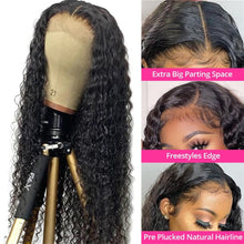 Load image into Gallery viewer, 4x4-deep-wave-wig-lace-closure-wig-natural-hairstyle