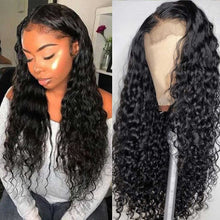 Load image into Gallery viewer, Best-lace-wigs-for-sale-water-wave-4x4-lace-closure-wig-preplucked-lace-wigs