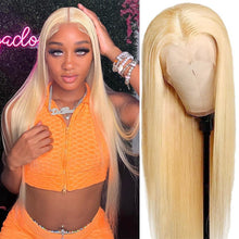 Load image into Gallery viewer, Blonde-613-13x4-lace-frontal-wig-straight-transparent-lace-best-wigs-for-black-women