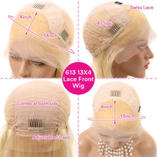 Load image into Gallery viewer, Blonde-613-straight-13x4-lace-frontal-wig-best-human-hair-wigs-cap