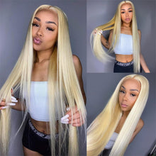 Load image into Gallery viewer, Blonde-613-straight-13x4-lace-frontal-wig-transparent-lace-wigs-for-black-women