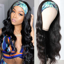 Load image into Gallery viewer, Body-Wave-Hair-Wigs-Glueless-Headband-Wig-With-Free-Headband