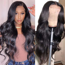 Load image into Gallery viewer, Body-wave-4x4-closure-wig-free-part-human-hair-wig-for-black-women