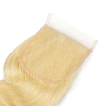 Load image into Gallery viewer, Brazilian-lace-closure-body-wave-4x4-closure-blonde-613-human-hair