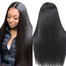 Load image into Gallery viewer, Brazilian-straight-pre-plucked-lace-front-bes-human-hair-wigs-for-black-women