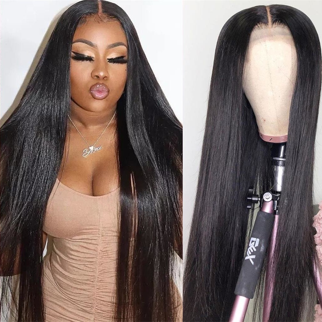 ULit 10A Brazilian Straight 4x4 5x5 Lace Closure Wig Best Lace Wig