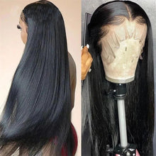 Load image into Gallery viewer, Brazilian-straight-virgin-hair-lace-front-wig-preplucked-13x4-lace-wig