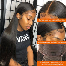 Load image into Gallery viewer, Brazilian-straight-virgin-hair-lace-front-wig-preplucked-best-human-hair-wigs-for-black-women