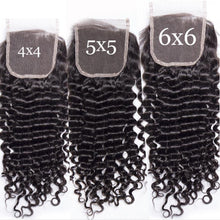 Load image into Gallery viewer, Deep-wave-hd-lace-closure-4x4-5x5-6x6-lace-closure-undetectable-virgin-hair-lace-closure