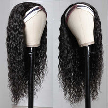 Load image into Gallery viewer, Water-Wave-Headband-Wig-For-Black-Women-Glueless-Machine-Made-Human-Hair-Wigs