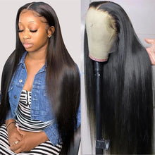 Load image into Gallery viewer, Hd-straight-virgin-hair-lace-wigs-undetectable-hd-closure-wig-13x6-13x4-lace-frontal-wig-human-hair-wig