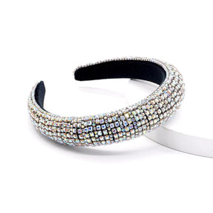 ULit Luxury Diamond Headband Colorful Sparkly Rhinestones Baroque Headband