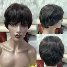 Load image into Gallery viewer, Pixie-Cut-Wig-Full-Machine-Made-Glueless-Short-Bob-Wigs-Cheap-Glueless-Human-Hair-Wig