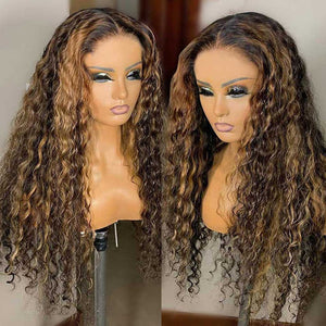 Transparent-Closure-Wig-Highlight-Deep-Wave-Wigs-4x4-Lace-Closure-Wig-Honey-Blonde-Wig