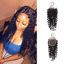 Load image into Gallery viewer, ULit-Brazilian-deep-wave-4x4-lace-closure-on-sale-hand-tied-virgin-human-hair-150%-density