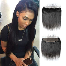 Load image into Gallery viewer, ULit-Brazilian-virgin-hair-straight-preplucked-lace-frontal-4x13-swiss-lace-with-baby-hair