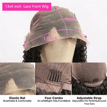 Load image into Gallery viewer, Water-wave-lace-front-wig-preplucked-human-hair-wig