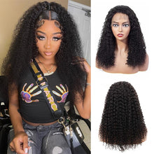 Load image into Gallery viewer, brazilian-kinky-curly-lace-front-wig-glueless-transparent-lace-wig-for-black-women-natural-hairstyles