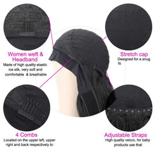 Load image into Gallery viewer, Water-Wave-Headband-Wig-For-Black-Women-Glueless-Wet-And-Wavy-Scarf-Human-Hair-Wigs