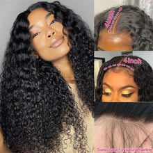 Load image into Gallery viewer, kinky-curly-4x4-lace-closure-wig-human-hair-wigs-curly-hair-for-black-women