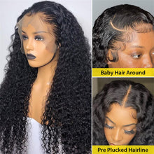 Load image into Gallery viewer, kinky-curly-lace-frontal-wig-preplucked-human-hair-wigs-best-curly-front-wigs