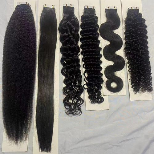 kinky-straight-straight-water-wave-deep-wave-body-wave-curly-tape-in-extensions