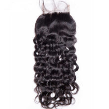 Load image into Gallery viewer, water-wave-lace-closure-hand-tied-swiss-lace-100-virgin-human-hair